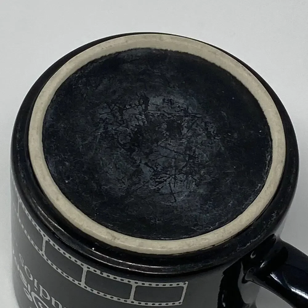 Walt Disney Studios Vintage Black Directors Mickey Silhouette Ceramic Coffee Mug